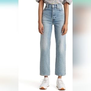 Levi's Ribcage Straight Ankle Sz 31